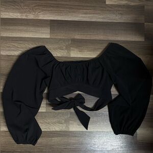 Elegant Black Off-Shoulder Top